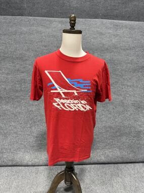 Vintage Panama City Florida Shirt Mens Large Red Beach Graphic Tee Bodywear